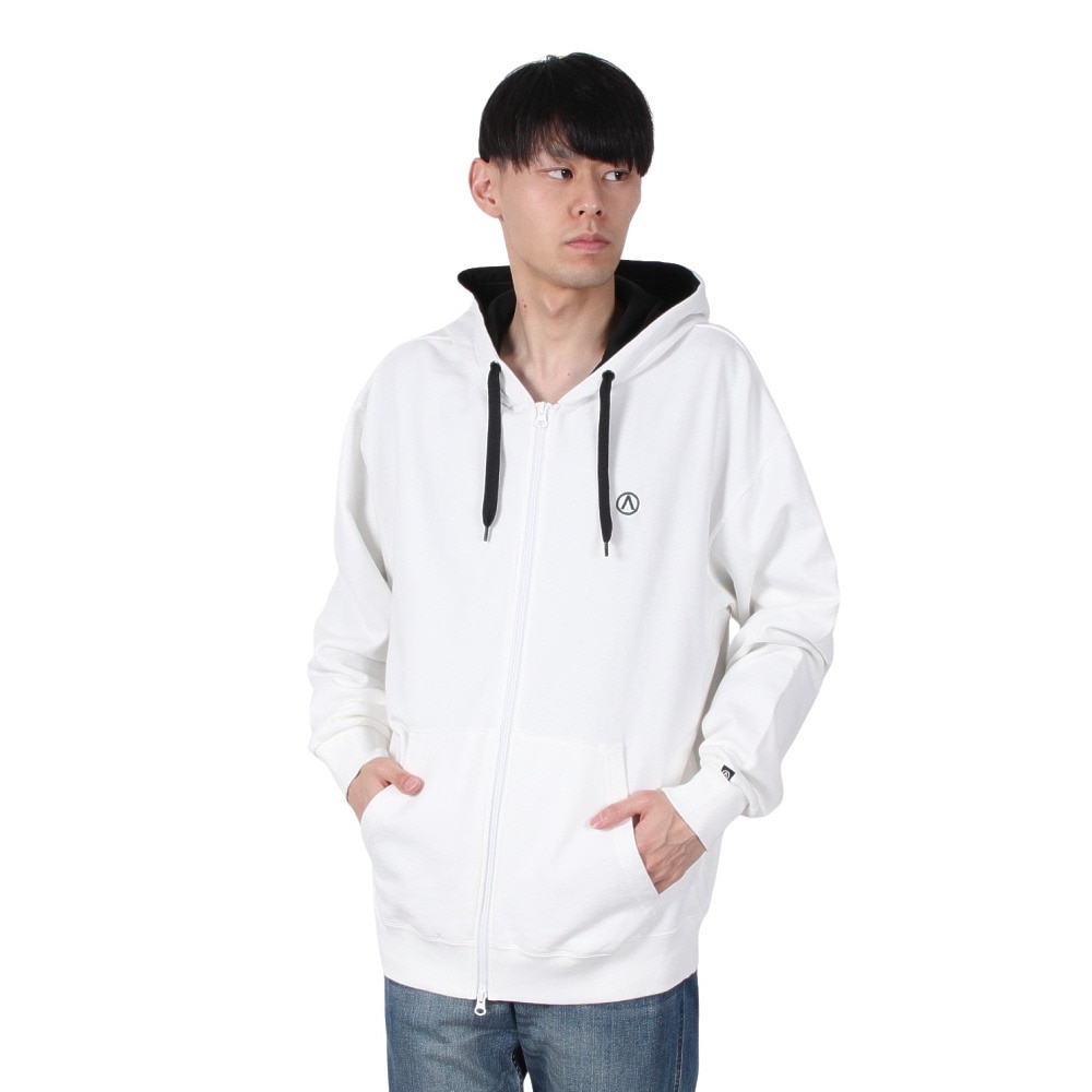 エアボーン（ARBN）（メンズ）ジップ フーディー AB2024FWM-APP413WHT