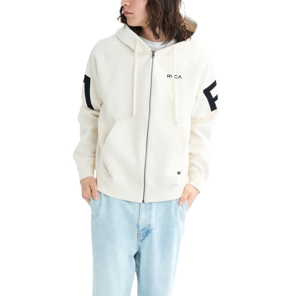 ルーカ（RVCA）（メンズ）ARCH BACK SIDE ジップフーディー BF042019 ANW
