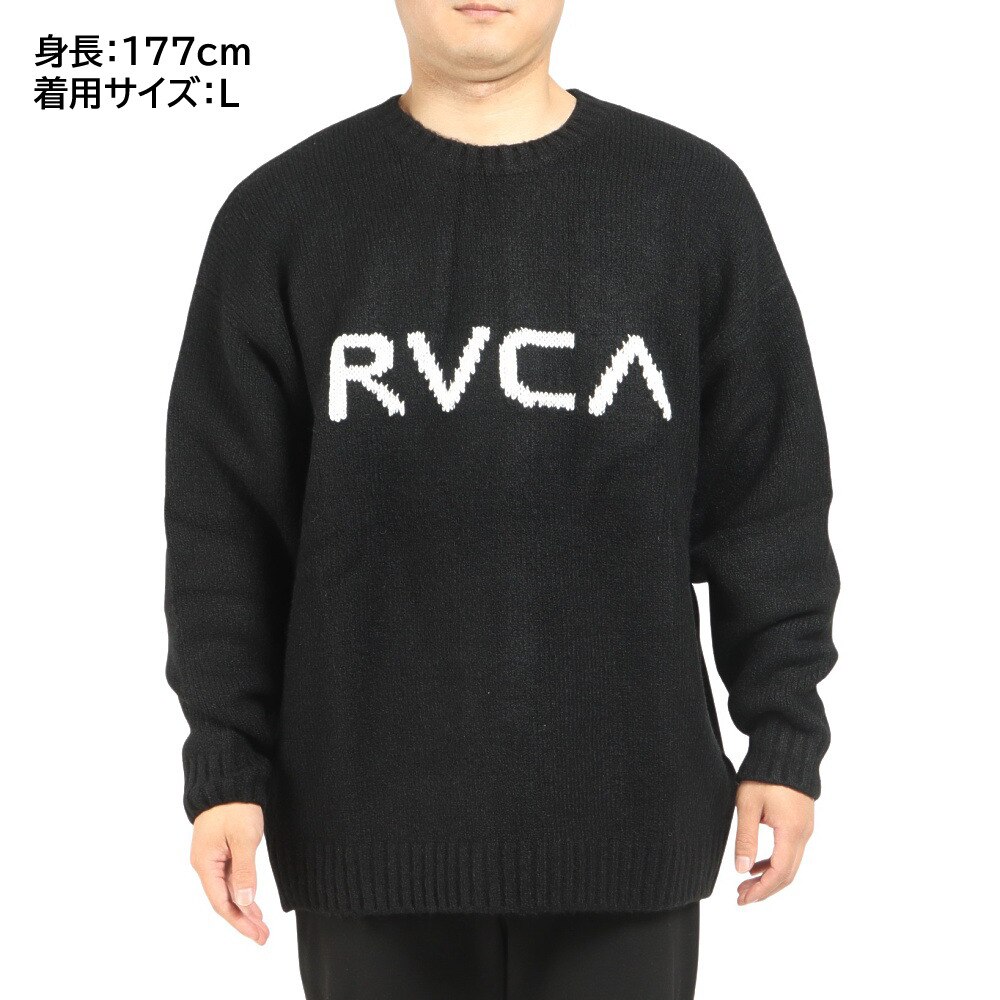 ルーカ（RVCA）（メンズ）BIG RVCA KNIT セーター BC042090 BLK