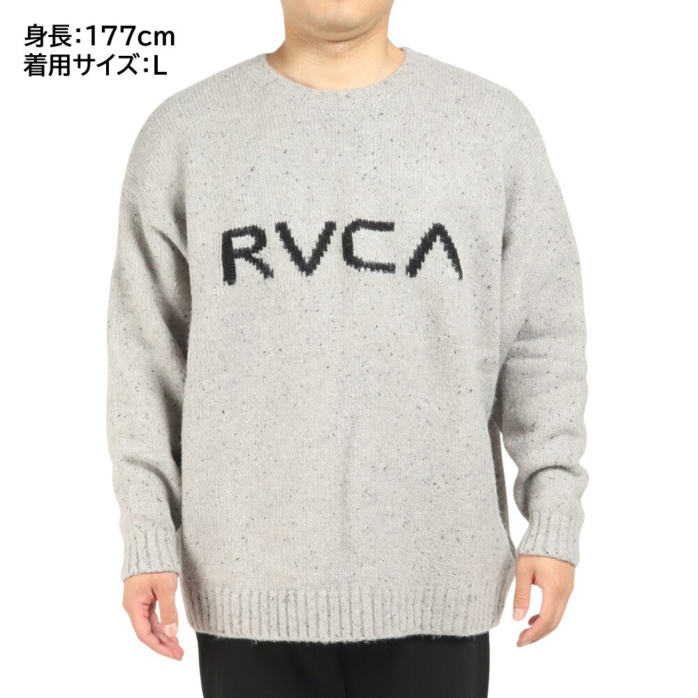 ルーカ（RVCA）（メンズ）BIG RVCA KNIT セーター BC042090 GRY★★★