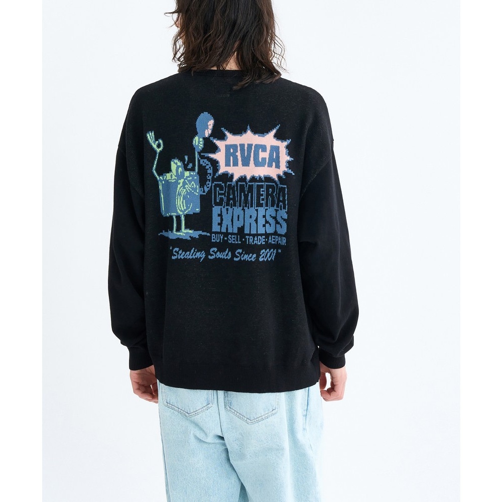 ルーカ（RVCA）（メンズ）CAMERA EXPRESS ニット BF042651 BLK