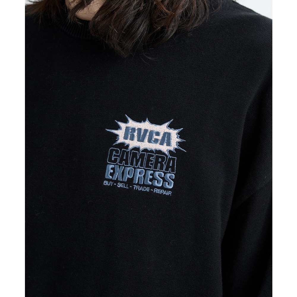 ルーカ（RVCA）（メンズ）CAMERA EXPRESS ニット BF042651 BLK
