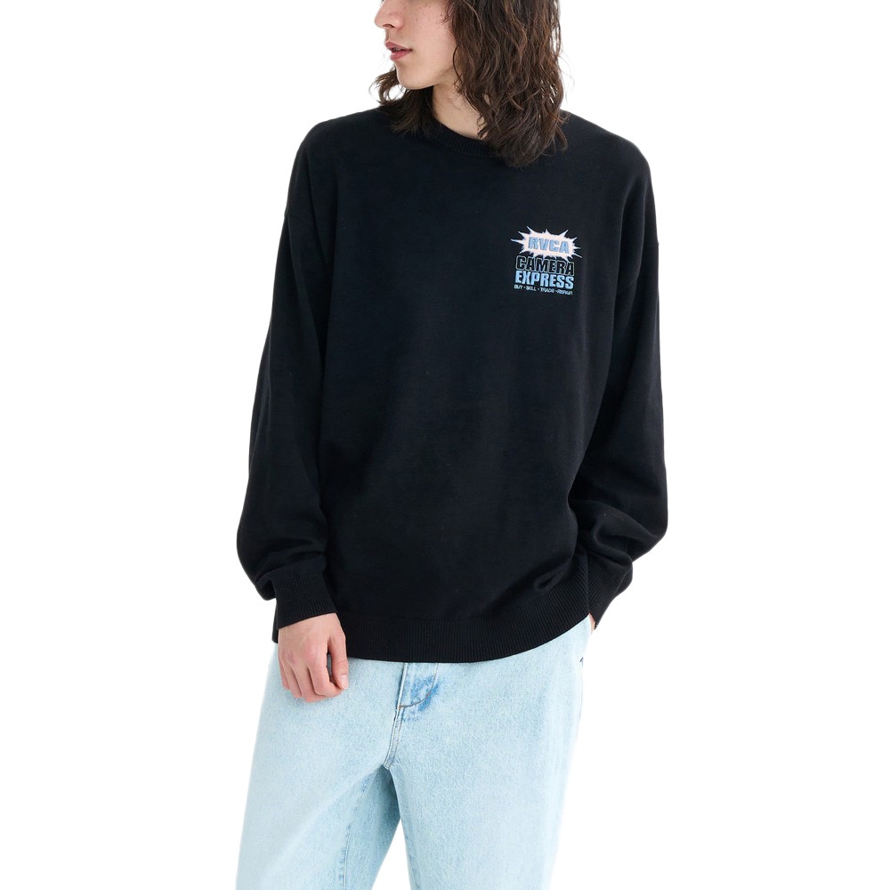 ルーカ（RVCA）（メンズ）CAMERA EXPRESS ニット BF042651 BLK