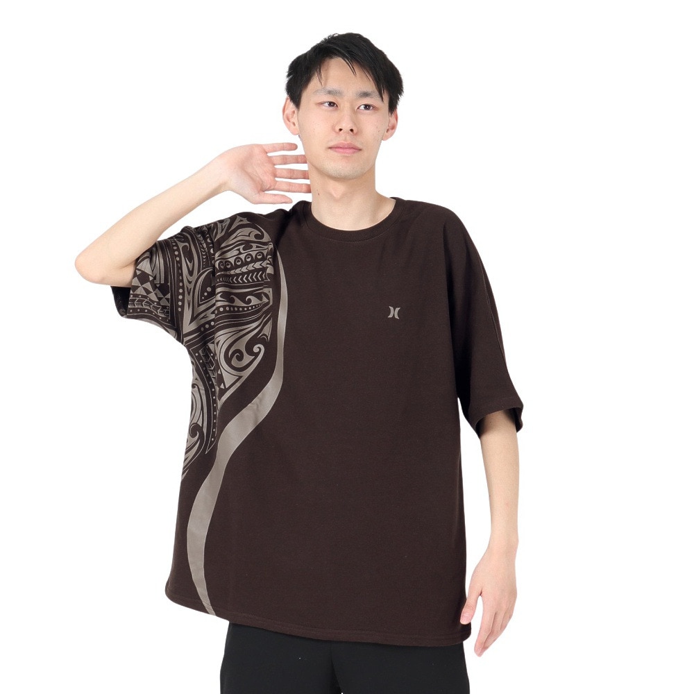 ハーレー（HURLEY）（メンズ）テリー オーバーサイズド トライバル アイコン半袖スウェット MKT2411014-CFB