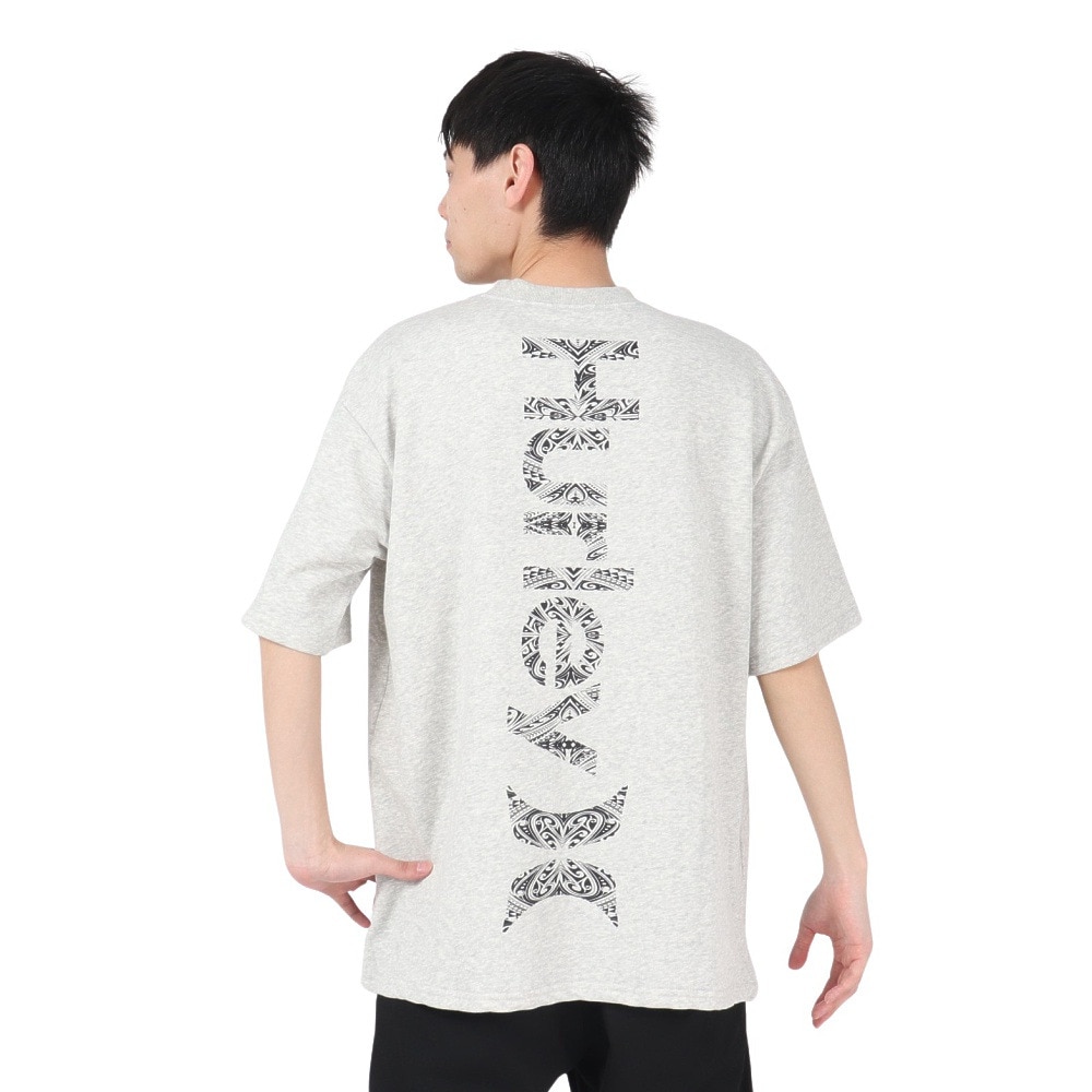 ハーレー（HURLEY）（メンズ）テリー オーバーサイズド トライバル ロゴ半袖スウェット MKT2411022-AGHT
