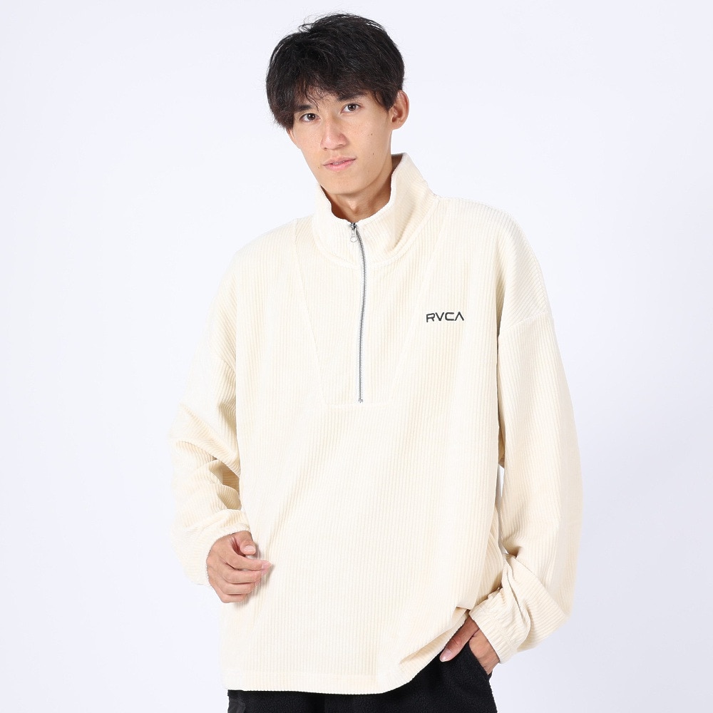 ルーカ（RVCA）（メンズ）CORD HALF ZIP TOP トレーナー BD042154 ANW 