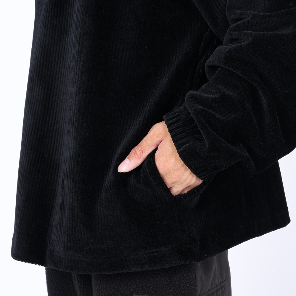 ルーカ（RVCA）（メンズ）CORD HALF ZIP TOP トレーナー BD042154 BLK