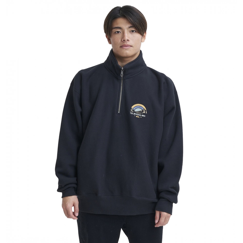 クイックシルバー（Quiksilver）（メンズ）BLOOMS ハーフジップスウェット 23FWQZP234064BLK