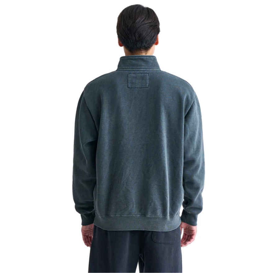 クイックシルバー（Quiksilver）（メンズ）PALM SCRIPT ハーフジップスウェット 24FWQZP244061BLK