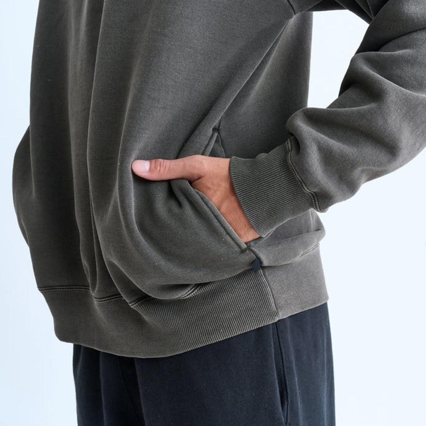 クイックシルバー（Quiksilver）（メンズ）PALM SCRIPT ハーフジップスウェット 24FWQZP244061BRN