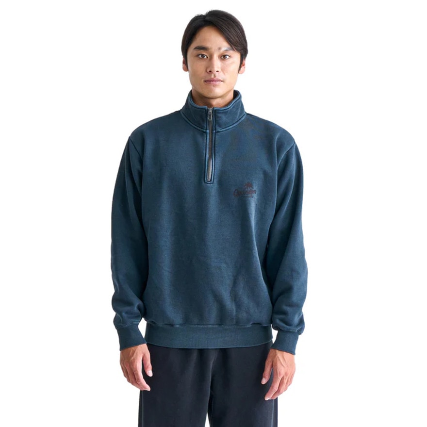 クイックシルバー（Quiksilver）（メンズ）PALM SCRIPT ハーフジップスウェット 24FWQZP244061NVY