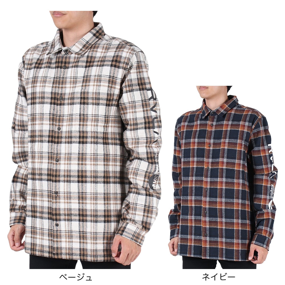ルーカ（RVCA）（メンズ）PRINT SHIRT ジャケット BD042146 BLK
