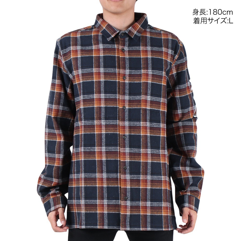ルーカ（RVCA）（メンズ）PRINT SHIRT ジャケット BD042146 NVY