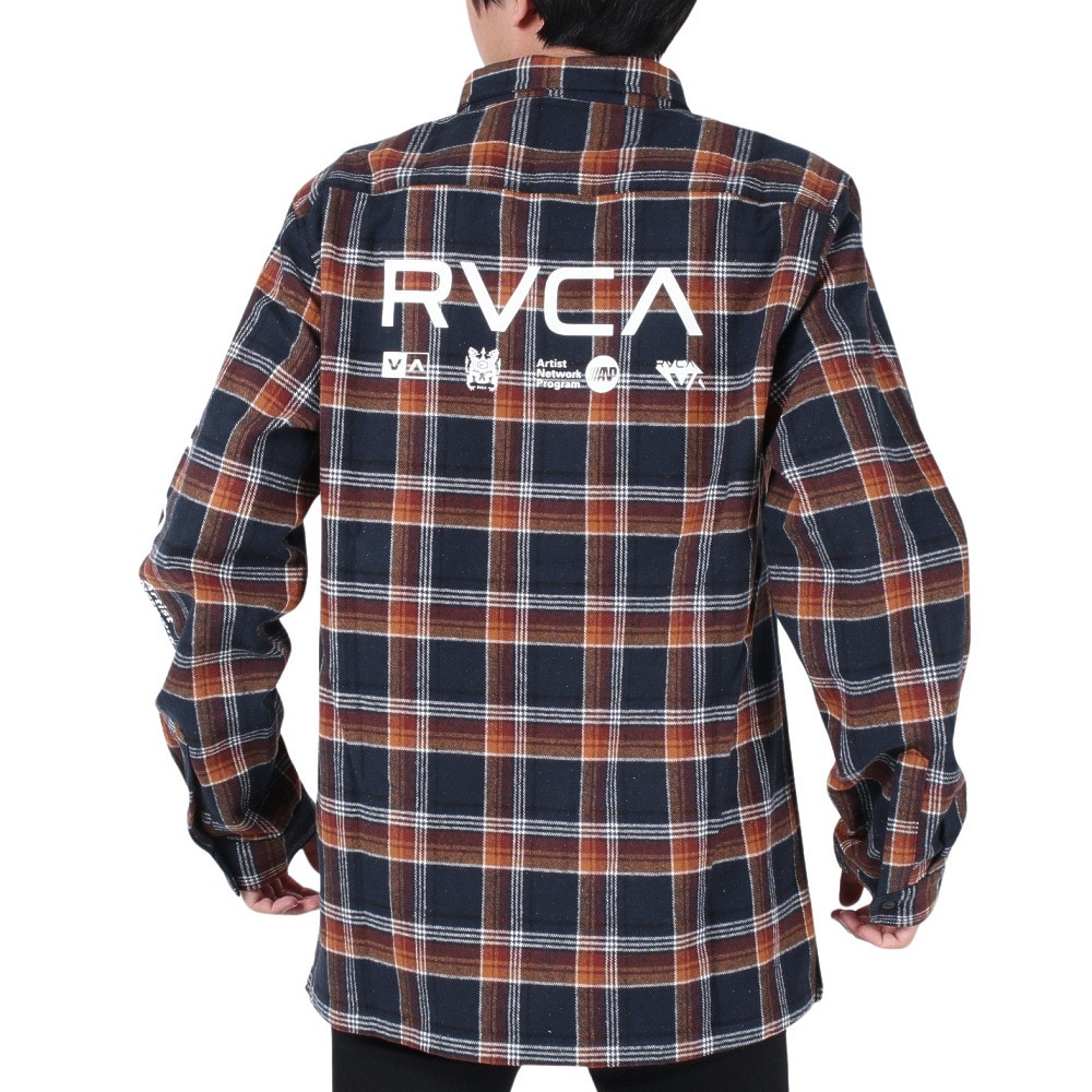 ルーカ（RVCA）（メンズ）PRINT SHIRT ジャケット BD042146 NVY