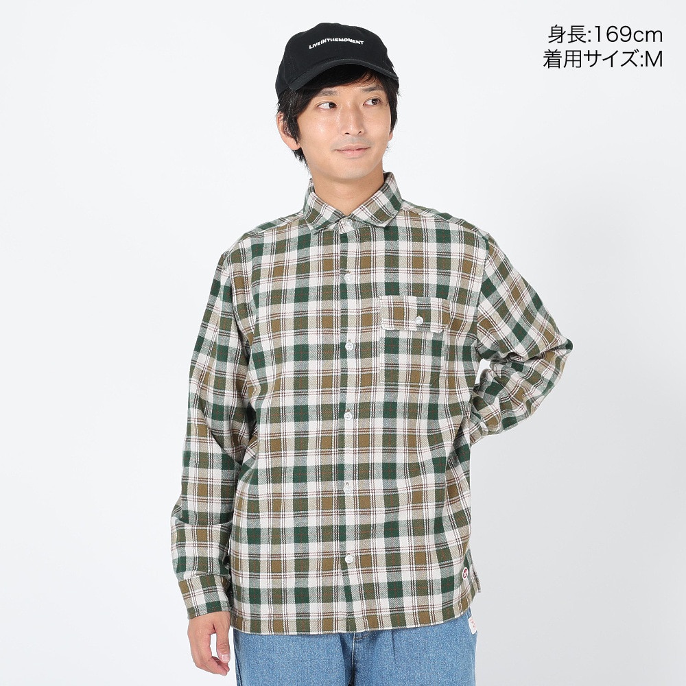 スライド（SLYDE）（メンズ）FLANNEL EMB シャツ SL23FWM-APP001KHK