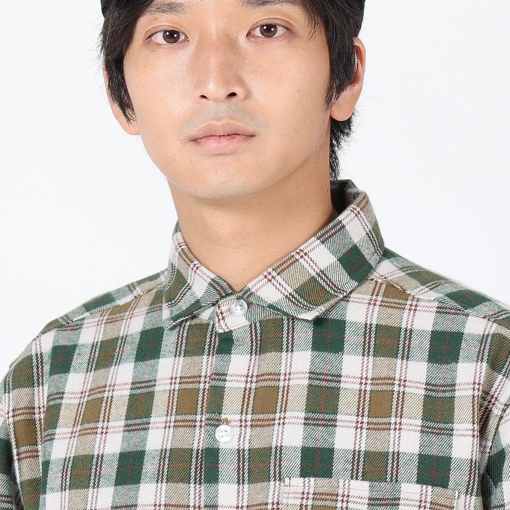 スライド（SLYDE）（メンズ）FLANNEL EMB シャツ SL23FWM-APP001KHK