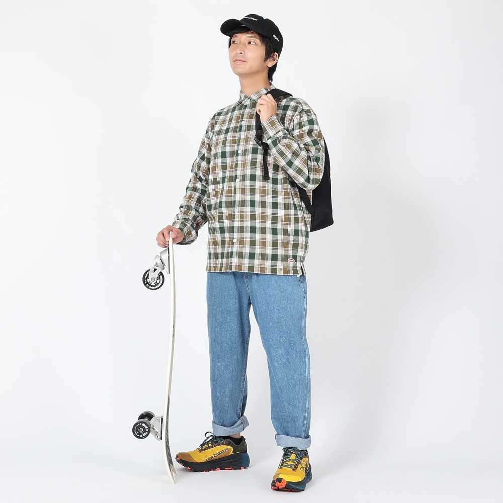 スライド（SLYDE）（メンズ）FLANNEL EMB シャツ SL23FWM-APP001KHK