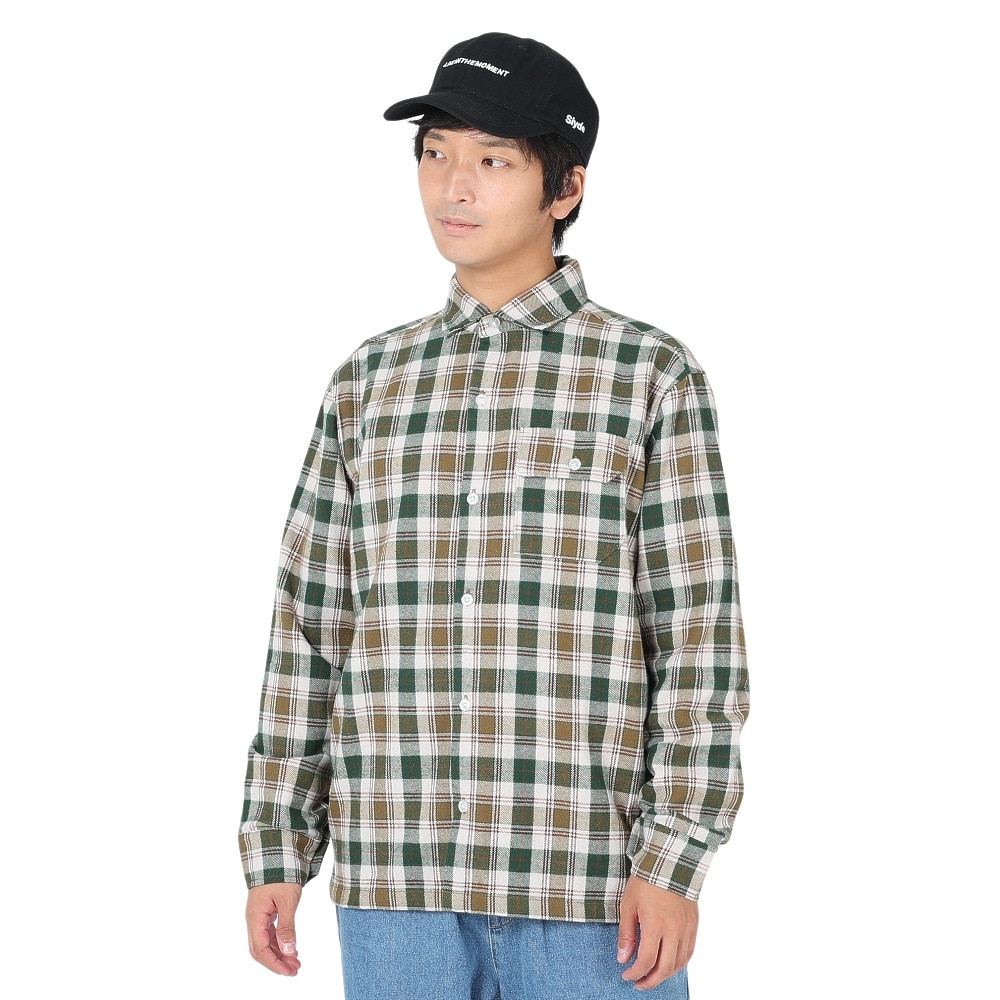 スライド（SLYDE）（メンズ）FLANNEL EMB シャツ SL23FWM-APP001KHK