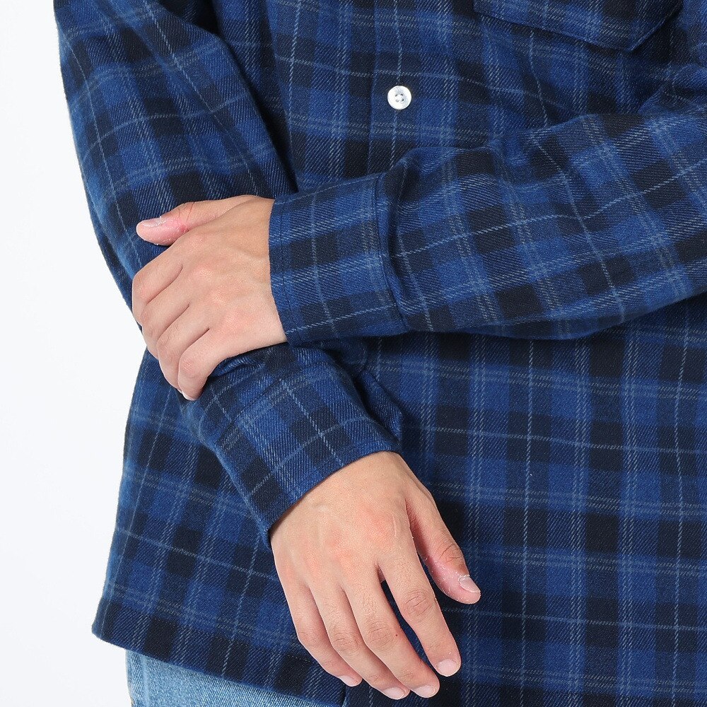 スライド（SLYDE）（メンズ）FLANNEL EMB シャツ SL23FWM-APP001NVY