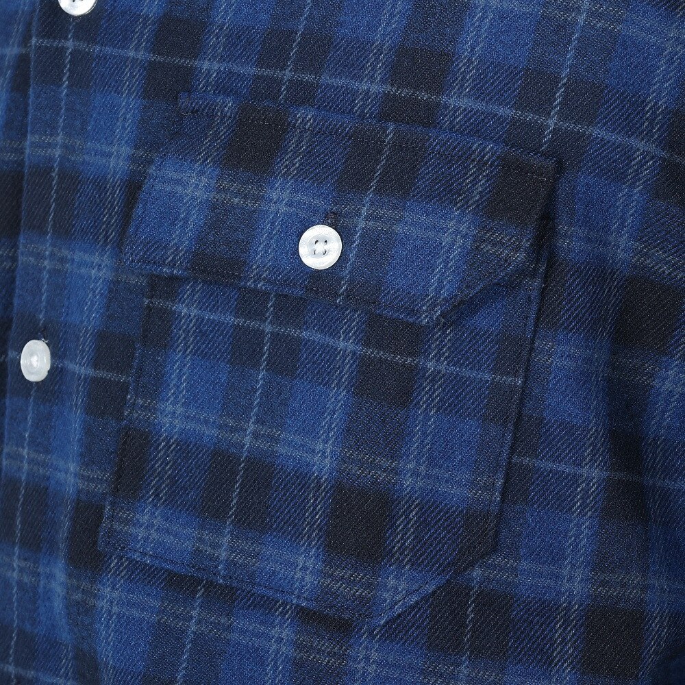 スライド（SLYDE）（メンズ）FLANNEL EMB シャツ SL23FWM-APP001NVY