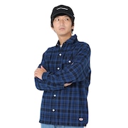 スライド（SLYDE）（メンズ）FLANNEL EMB シャツ SL23FWM-APP001NVY