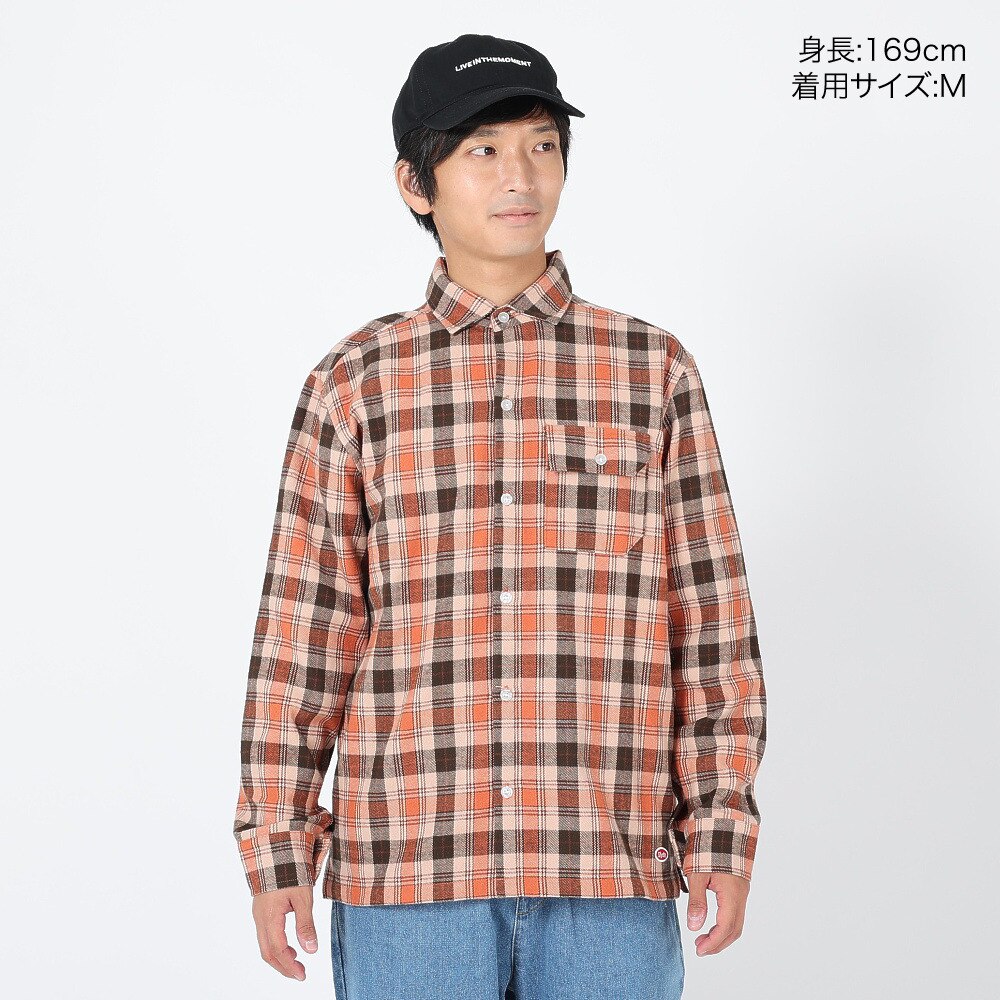 スライド（SLYDE）（メンズ）FLANNEL EMB シャツ SL23FWM-APP001ORG