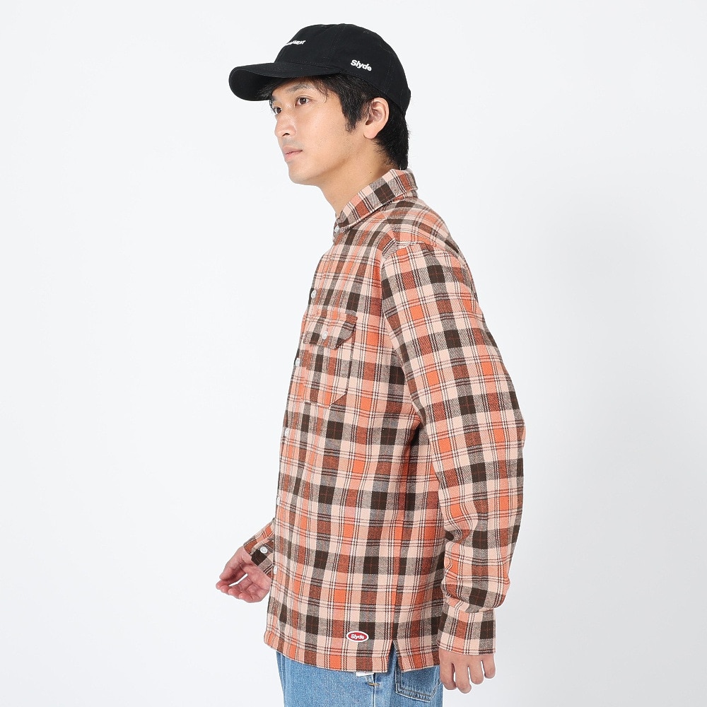 スライド（SLYDE）（メンズ）FLANNEL EMB シャツ SL23FWM-APP001ORG