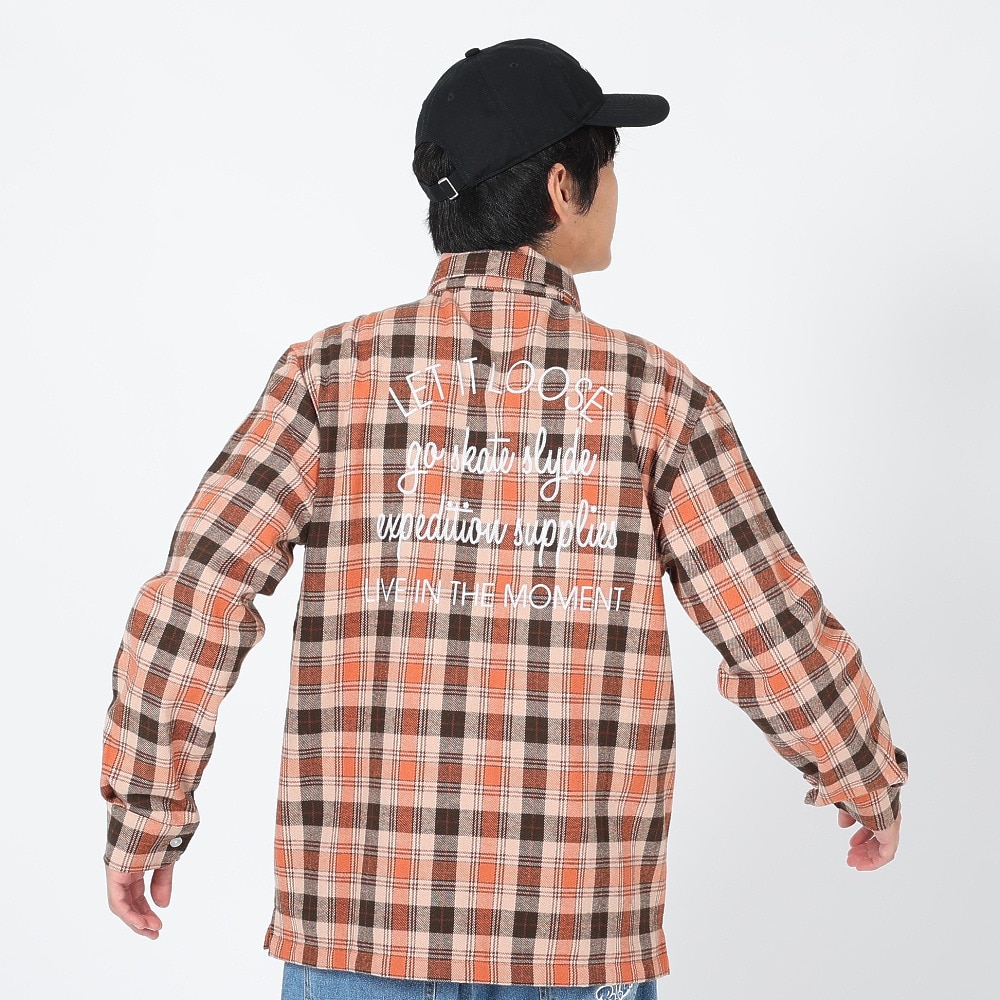 スライド（SLYDE）（メンズ）FLANNEL EMB シャツ SL23FWM-APP001ORG