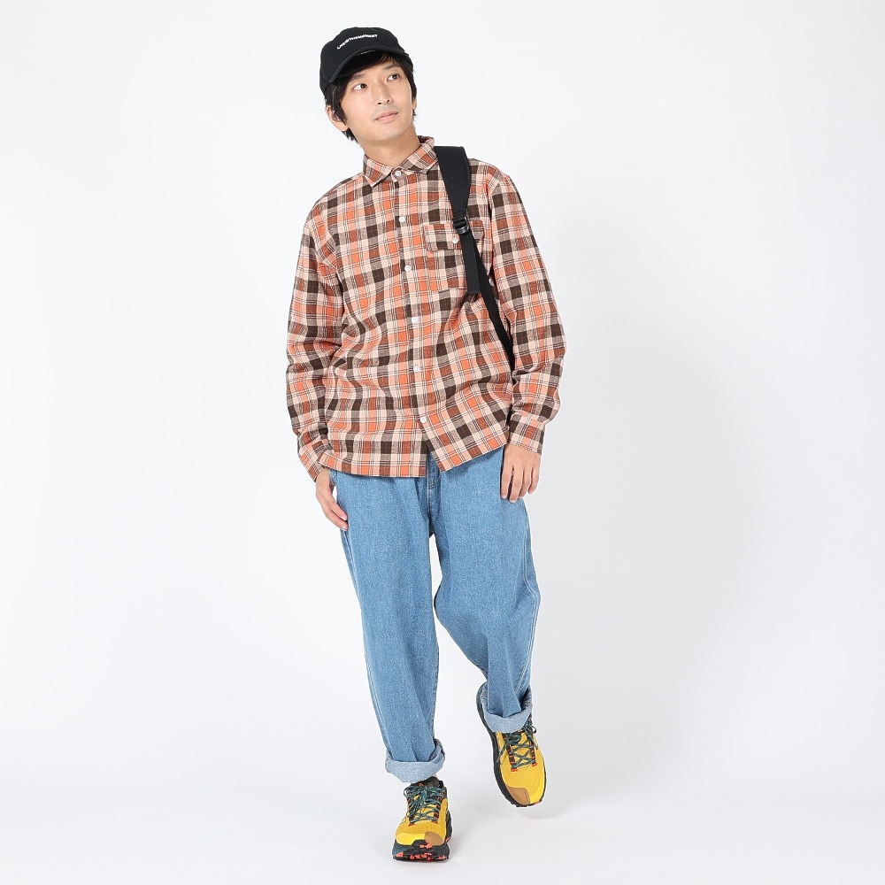 スライド（SLYDE）（メンズ）FLANNEL EMB シャツ SL23FWM-APP001ORG