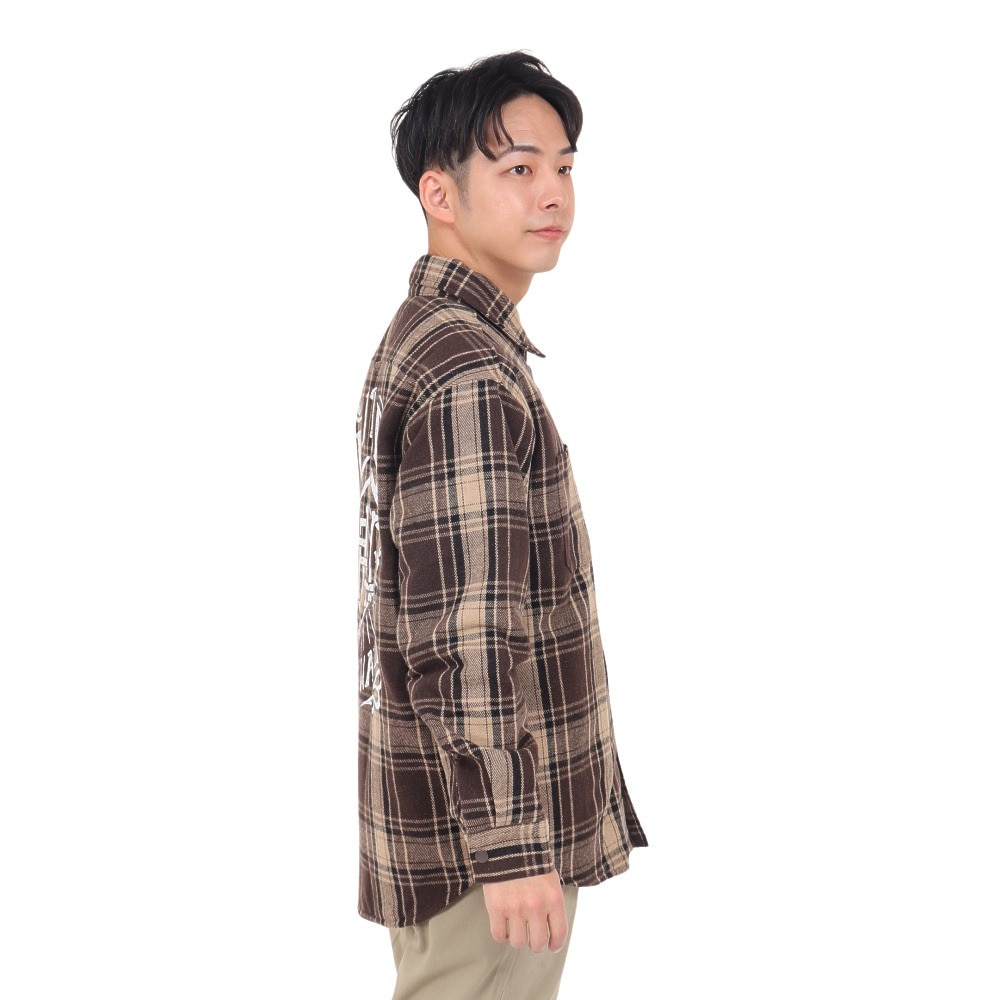 ハーレー（HURLEY）（メンズ）QUILTED フランネルシャツ 23MWV2200003-BRW