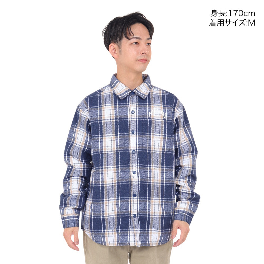 ハーレー（HURLEY）（メンズ）QUILTED フランネルシャツ 23MWV2200003-DBLE