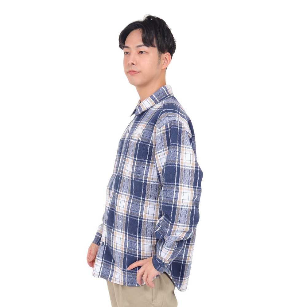 ハーレー（HURLEY）（メンズ）QUILTED フランネルシャツ 23MWV2200003-DBLE