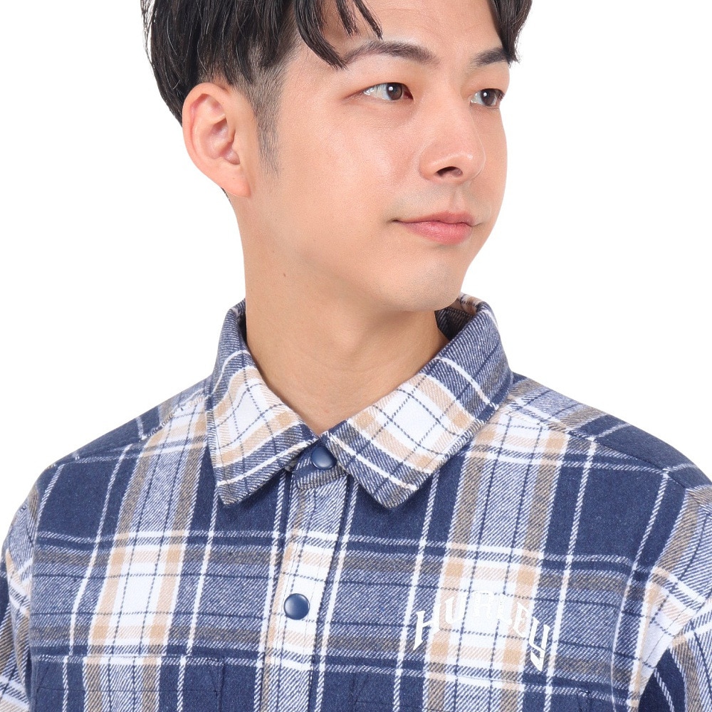 ハーレー（HURLEY）（メンズ）QUILTED フランネルシャツ 23MWV2200003-DBLE