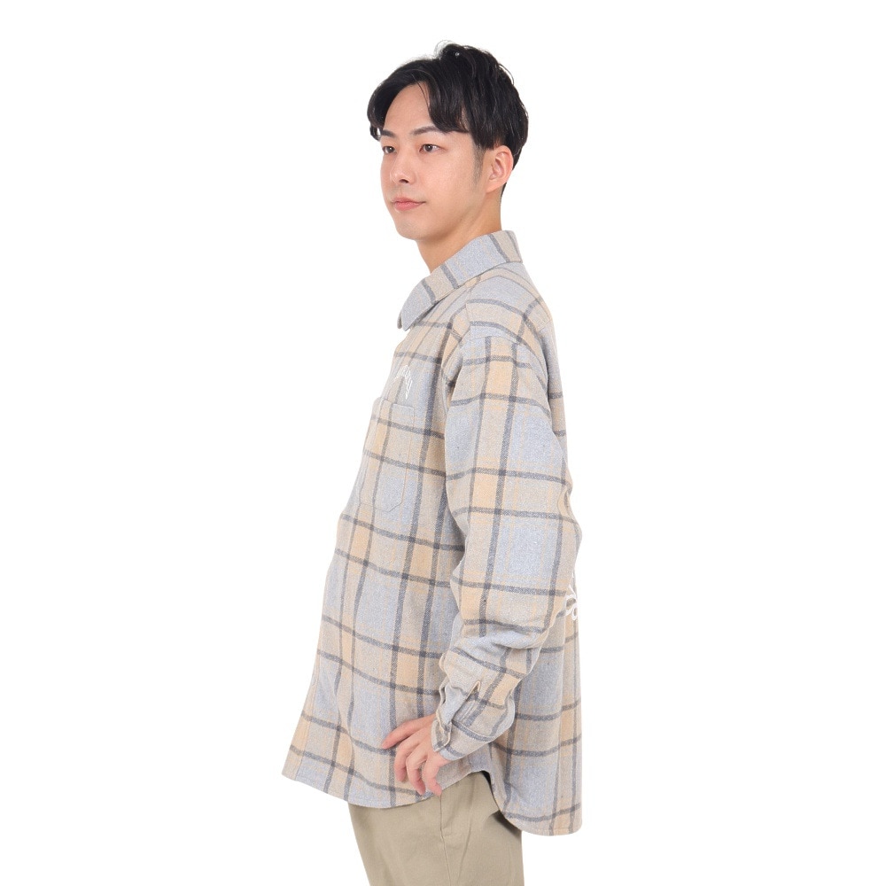 ハーレー（HURLEY）（メンズ）QUILTED フランネルシャツ 23MWV2200003-GRY