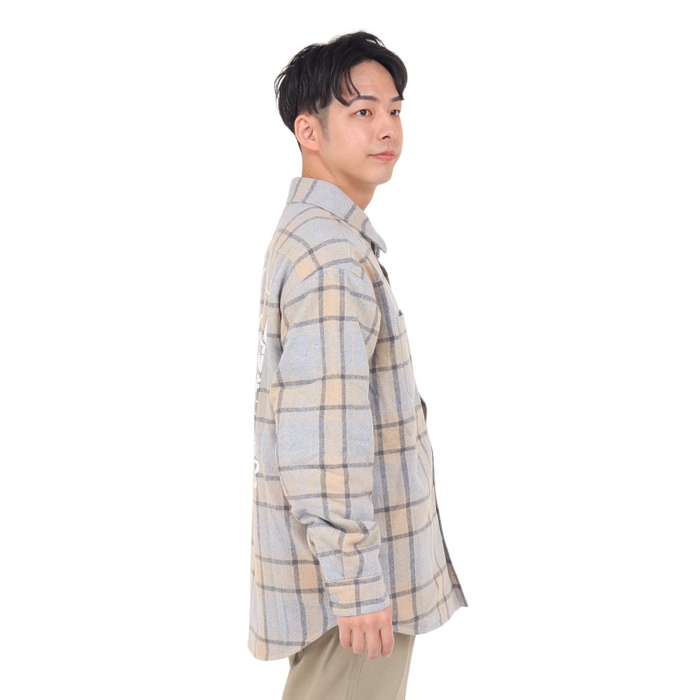 ハーレー（HURLEY）（メンズ）QUILTED フランネルシャツ 23MWV2200003-GRY