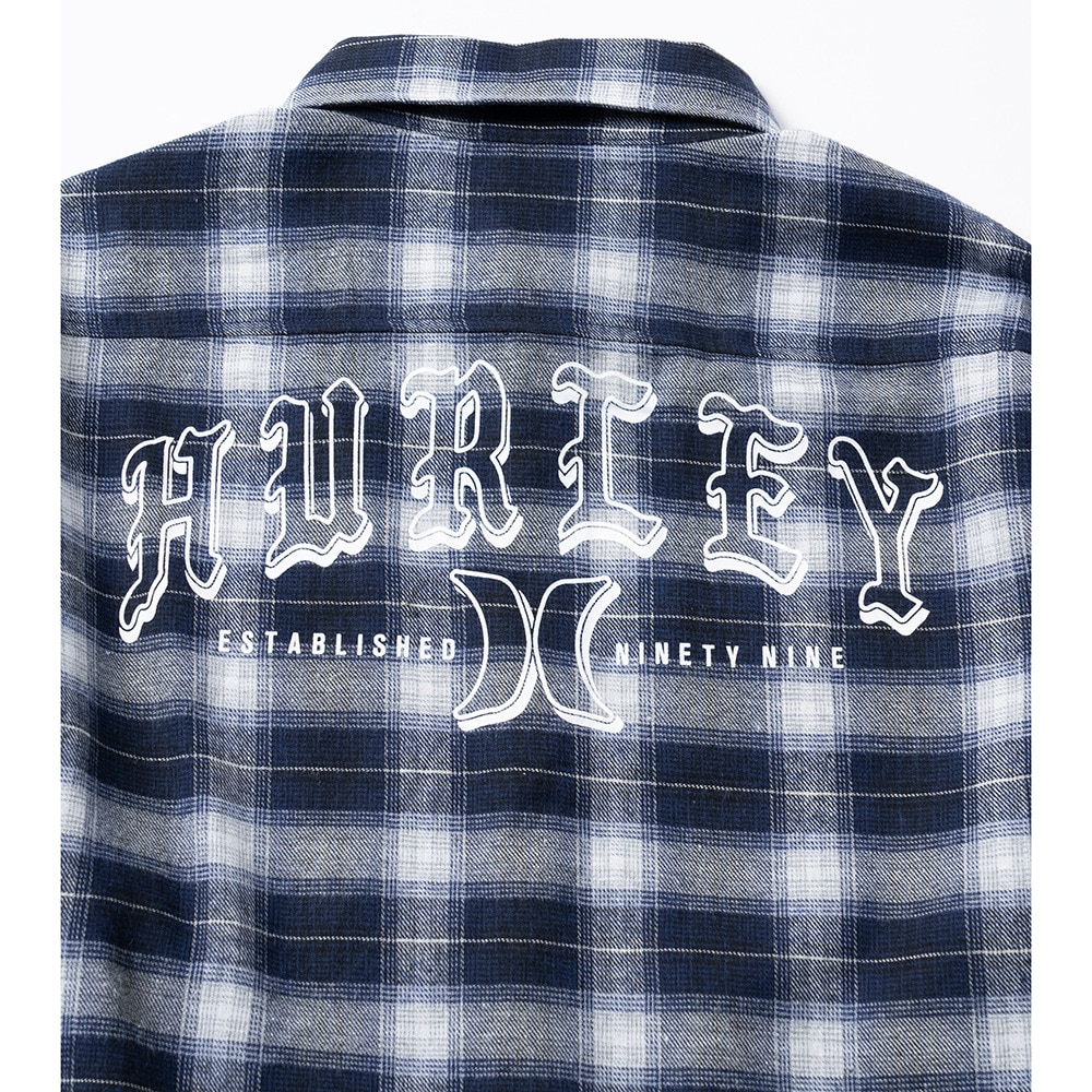 ハーレー（HURLEY）（メンズ）ARC ロゴ フランネルシャツ 23 MWV2200004-BLE
