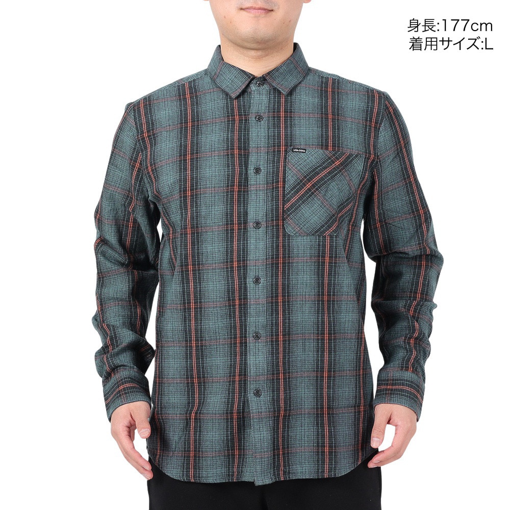 ボルコム（Volcom）（メンズ）ヘビー ツイルズ フランネル 長袖シャツ 23A0542301 DST