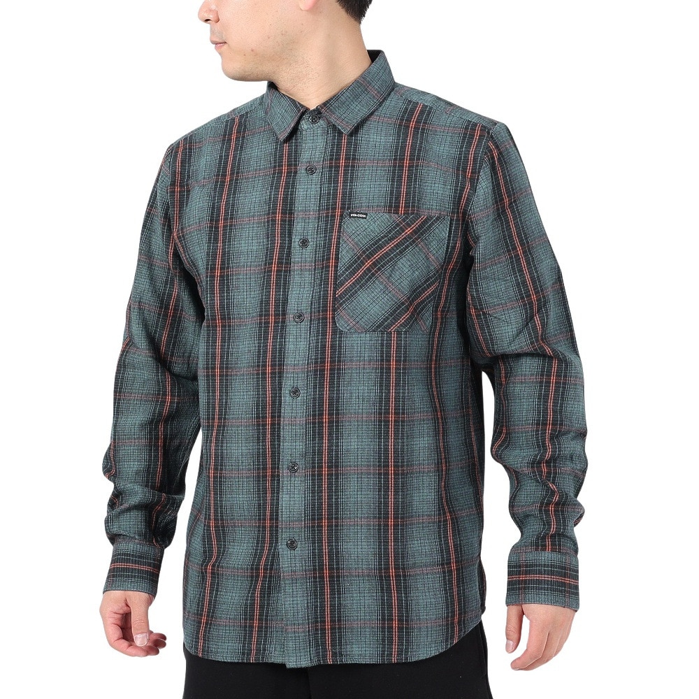 ボルコム（Volcom）（メンズ）ヘビー ツイルズ フランネル 長袖シャツ 23A0542301 DST