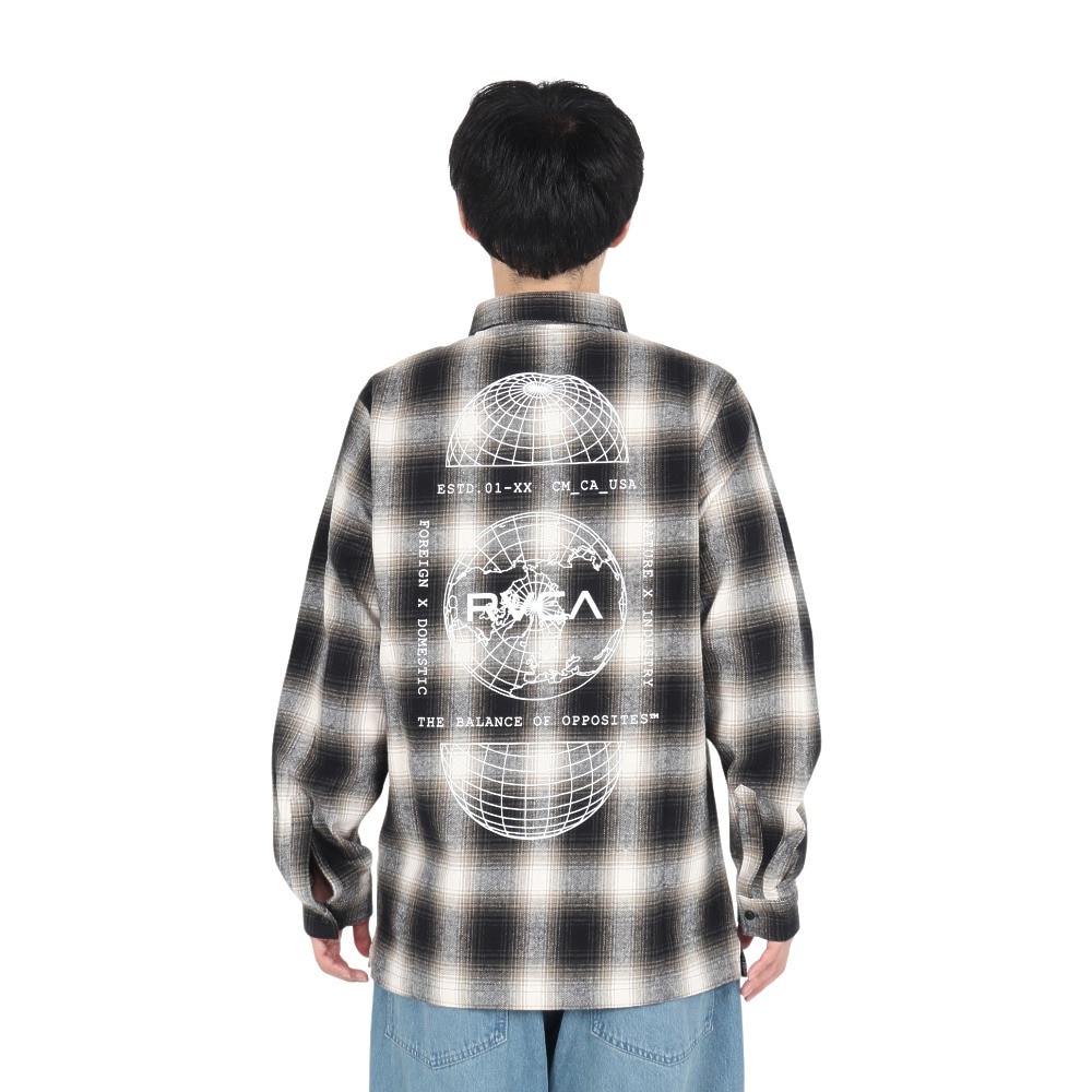 ルーカ（RVCA）（メンズ）GLOBAL COMESTIC SHIRTS 長袖シャツ BE042111 BLK