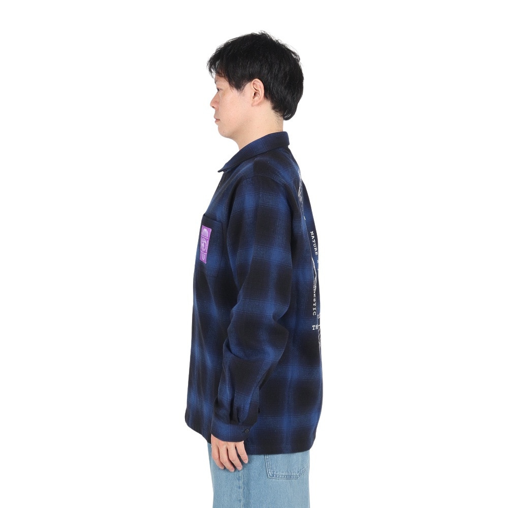 ルーカ（RVCA）（メンズ）GLOBAL COMESTIC SHIRTS 長袖シャツ BE042111 BLU