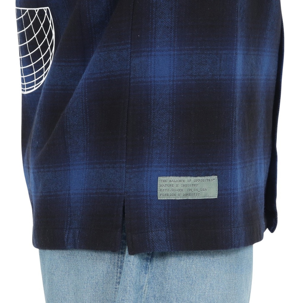 ルーカ（RVCA）（メンズ）GLOBAL COMESTIC SHIRTS 長袖シャツ BE042111 BLU