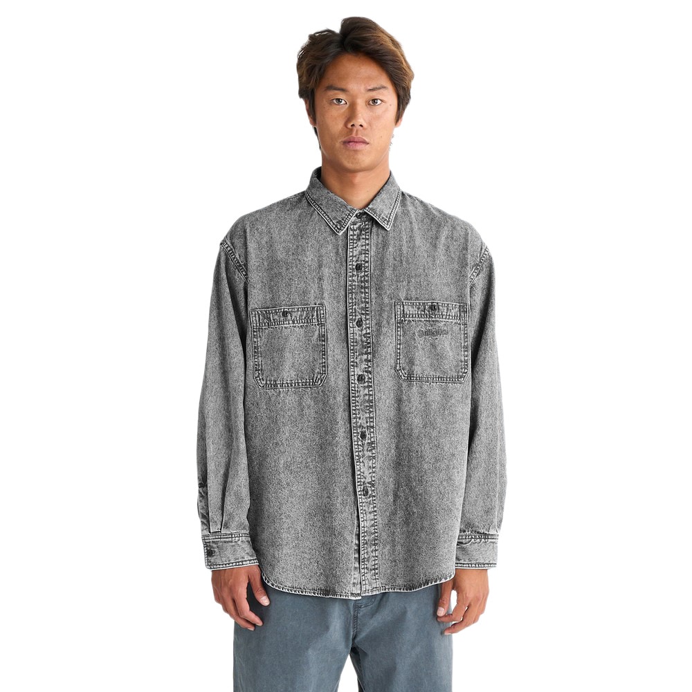 クイックシルバー（Quiksilver）（メンズ）SHORE WASH シャツ ダンガリー 25SPQSH251001BLK