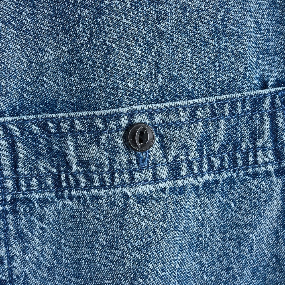 クイックシルバー（Quiksilver）（メンズ）SHORE WASH シャツ ダンガリー 25SPQSH251001BLU