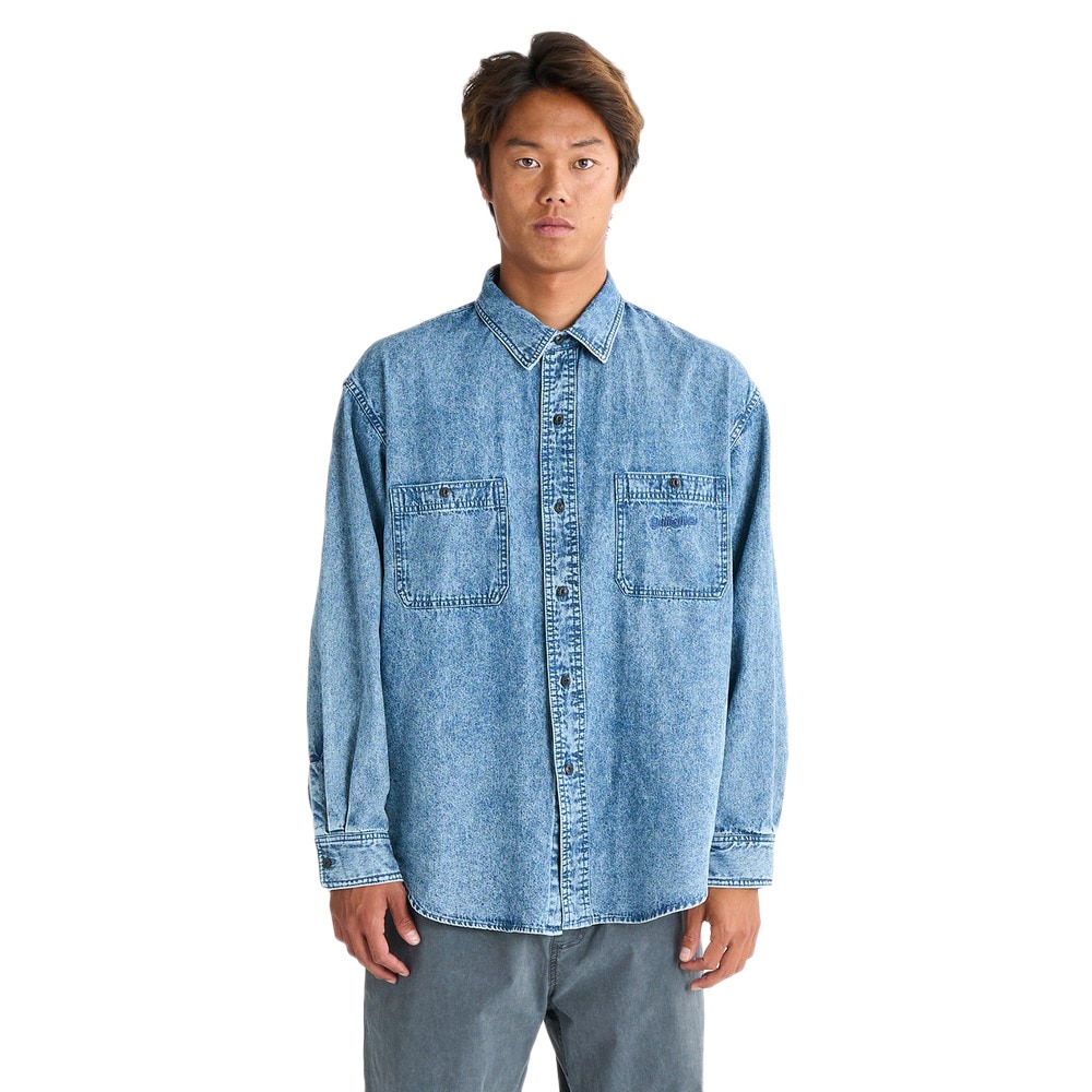 クイックシルバー（Quiksilver）（メンズ）SHORE WASH シャツ ダンガリー 25SPQSH251001BLU