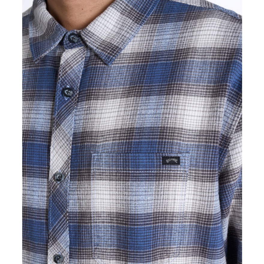 ビラボン（BILLABONG）（メンズ）COASTLINE 長袖シャツ BF012115 BLU