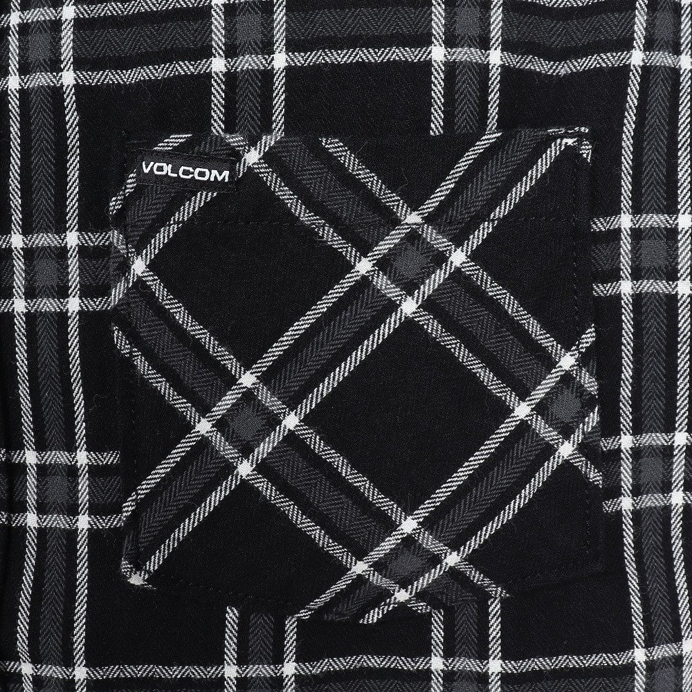 ボルコム（Volcom）（メンズ）LORETO FLANNEL 長袖シャツ A0502401-BLK