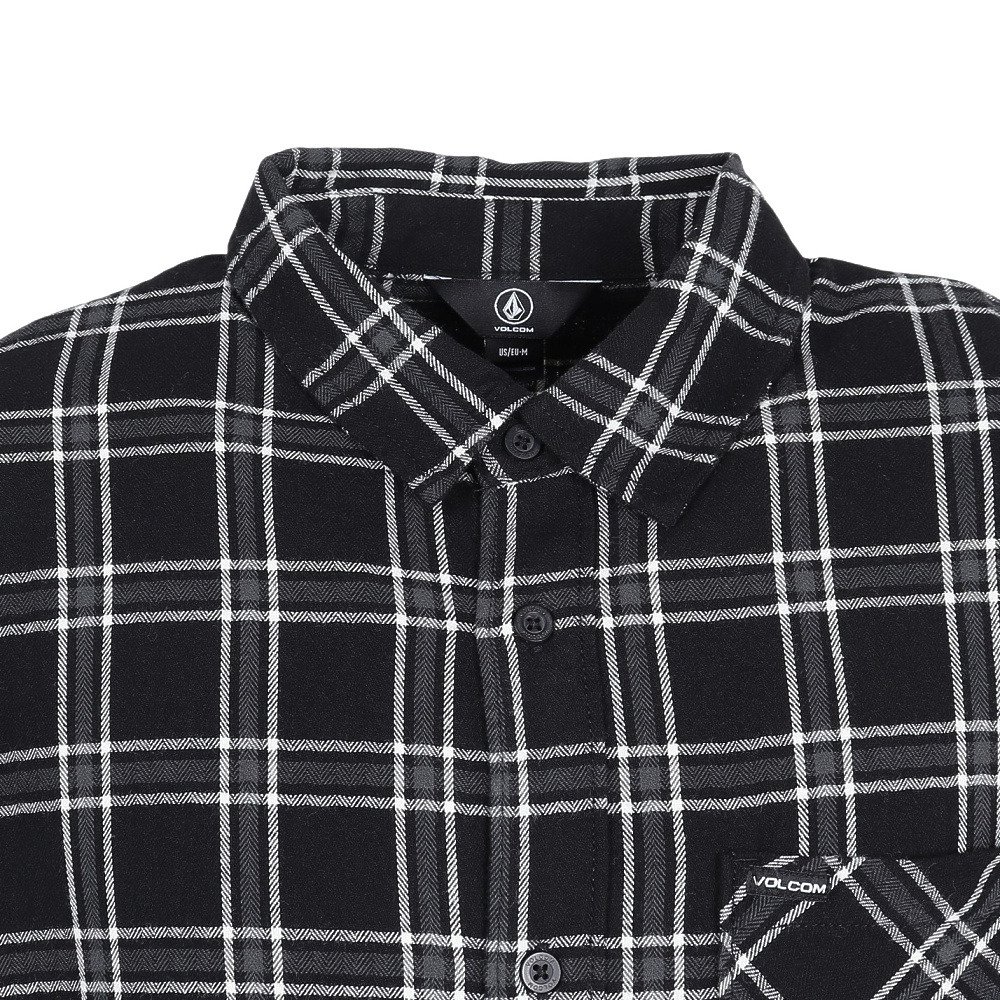 ボルコム（Volcom）（メンズ）LORETO FLANNEL 長袖シャツ A0502401-BLK