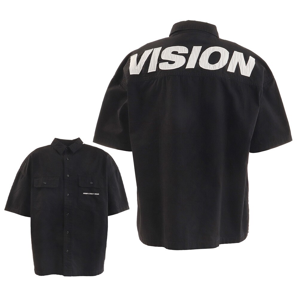  ワッペンワークシャツ 9523129-01BLK 