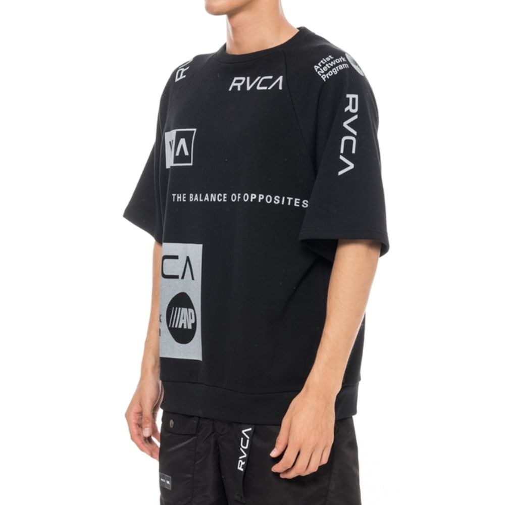  ALL OVER RVCA SS セットアップトップス BA041320 BLK