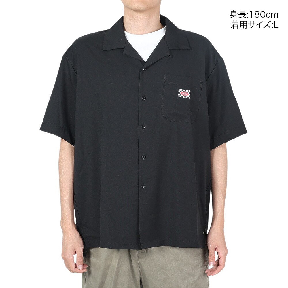 SLYDE（SLYDE）（メンズ）オープンカラーシャツ 22SS SLYM014-BLK
